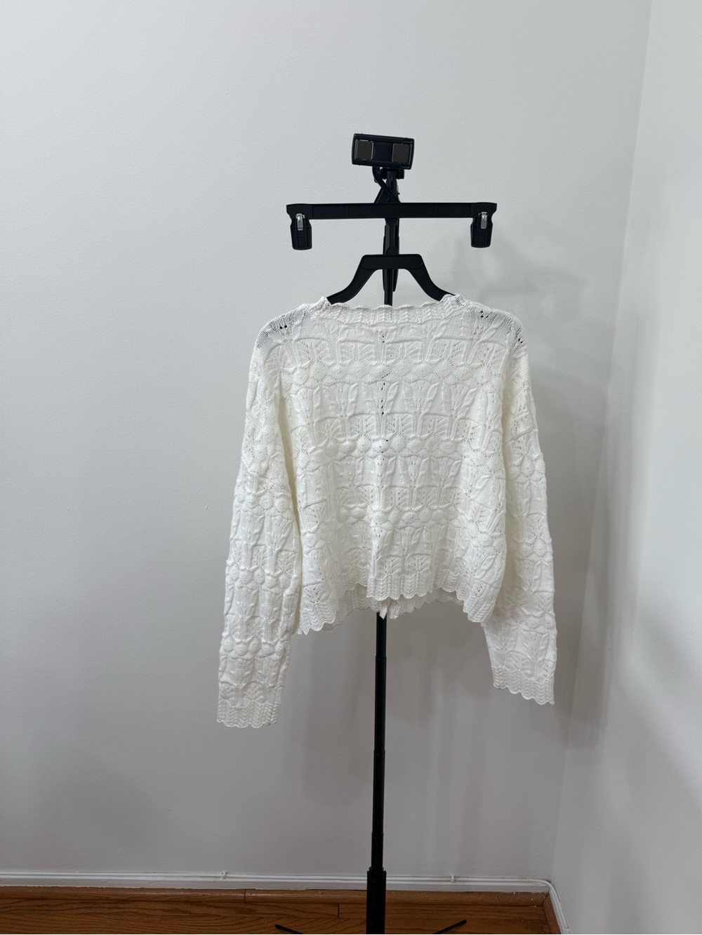 Altar'd State White Crochet Knit Button Cardigan - Picture 7 of 7